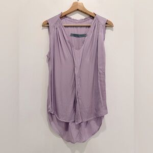 Raquel Allegra Lavender Purple Sleeveless Blouse size 0 EUC